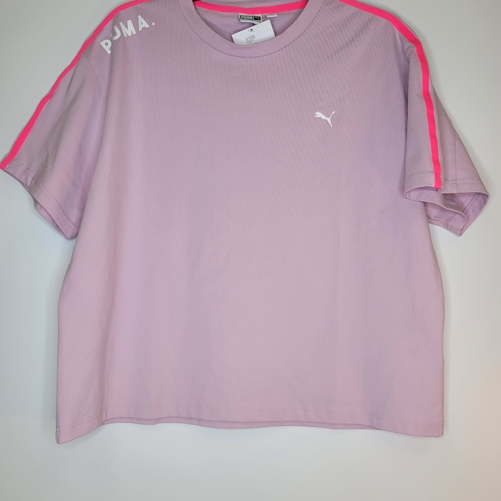 Puma New Pink Crop Top sz XL